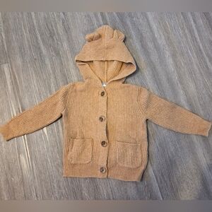 Old Navy Teddy Bear Tan Knit Cardigan